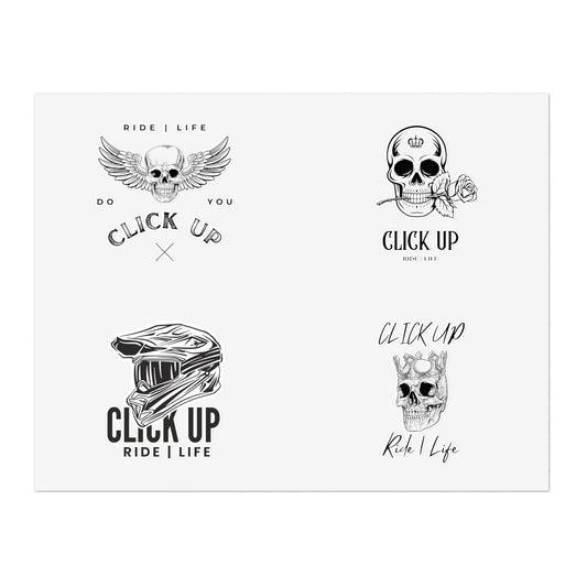 Click Up Ride LIfe Custom Sticker Set