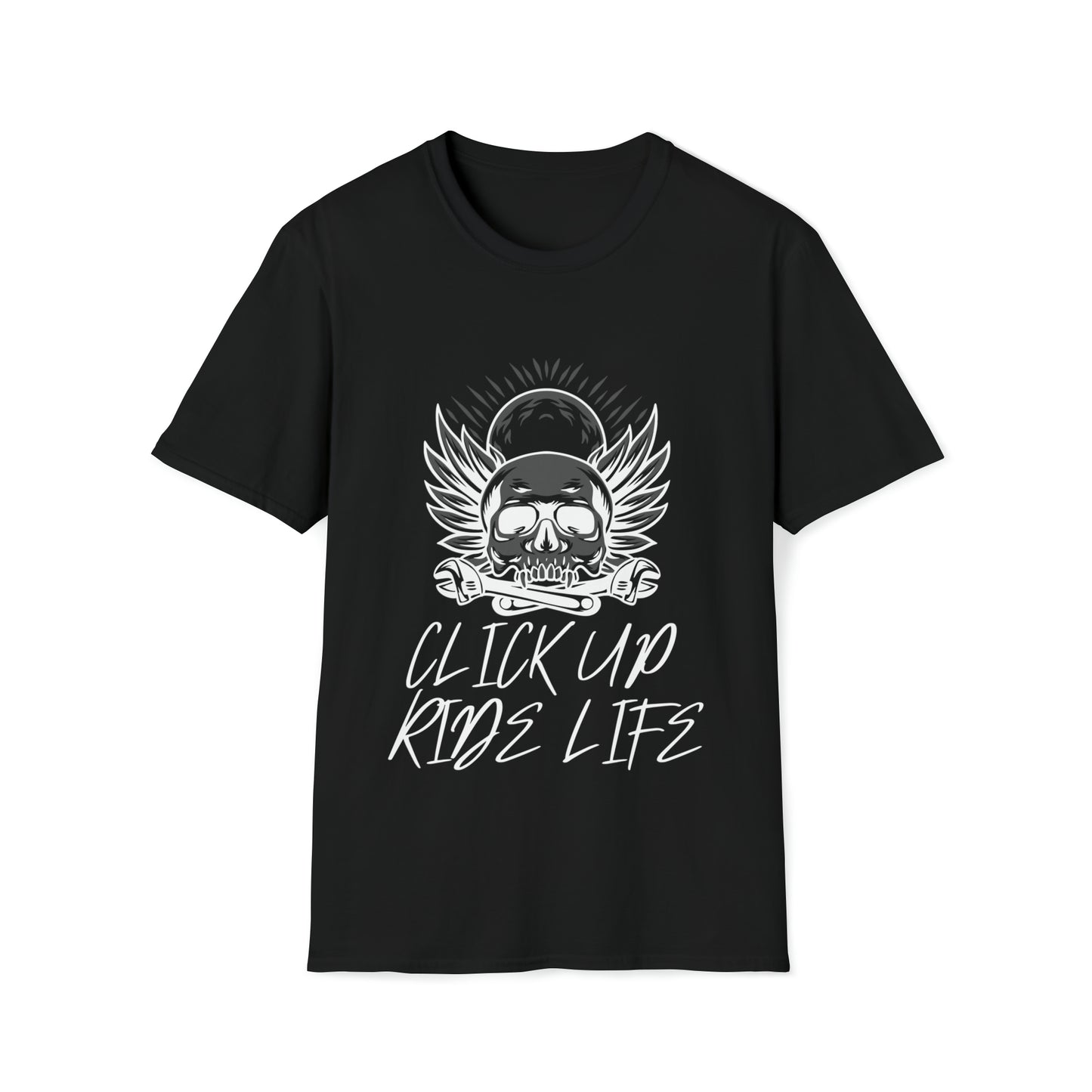 Embrace the Thrill of the Ride with Click Up Ride Life’s T-Shirt